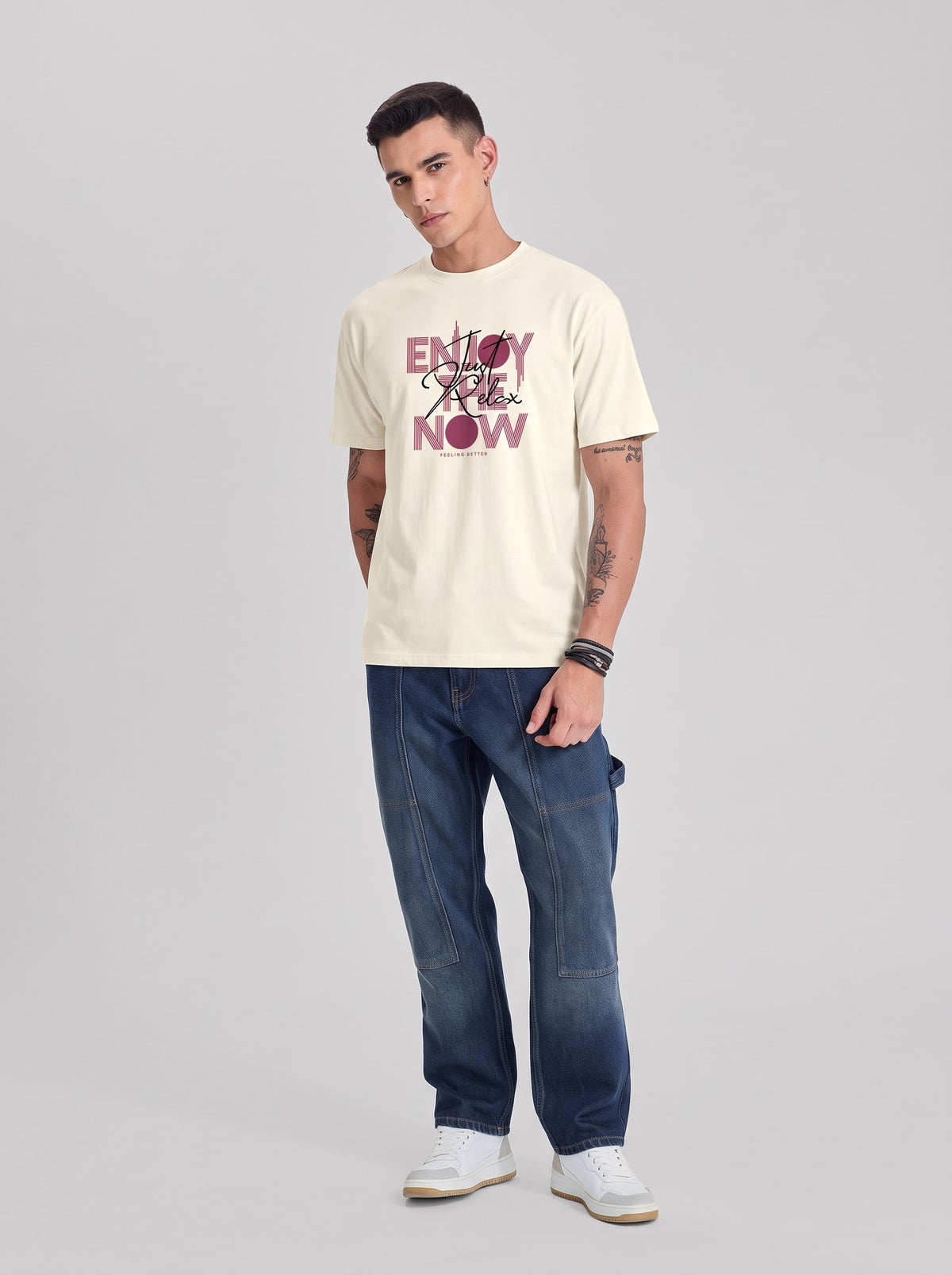 Enjoy The Now 100% Pure Cotton Graphic T-Shirt