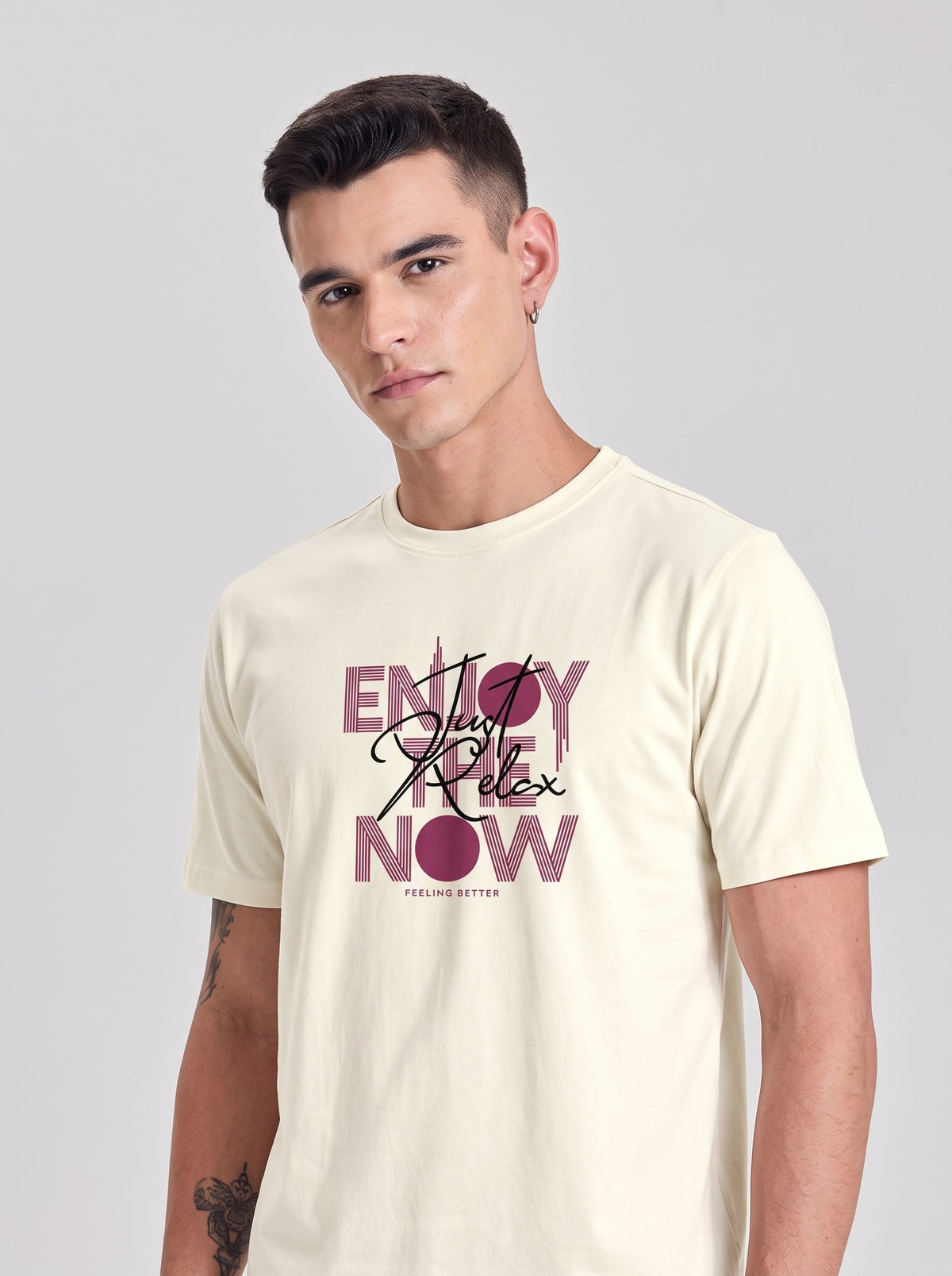 Enjoy The Now 100% Pure Cotton Graphic T-Shirt