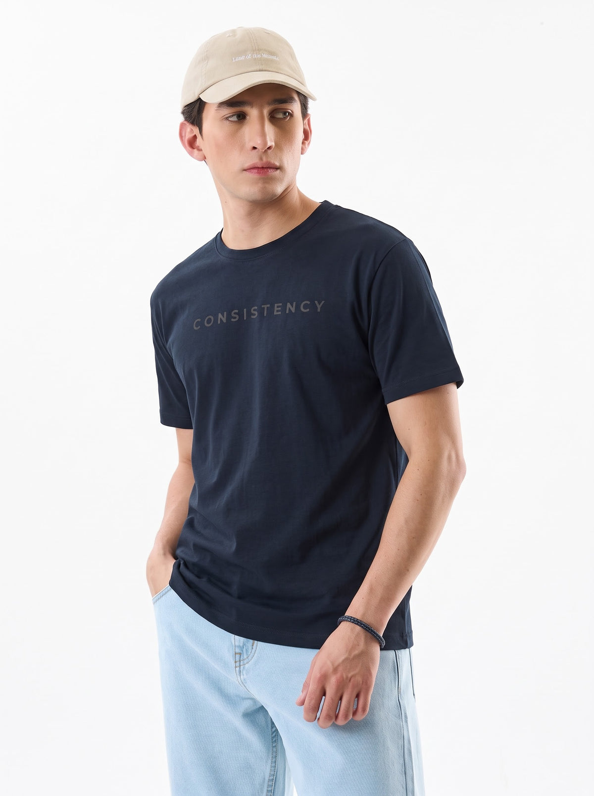 Consistency Minimalist Fitness T-Shirt - Navy