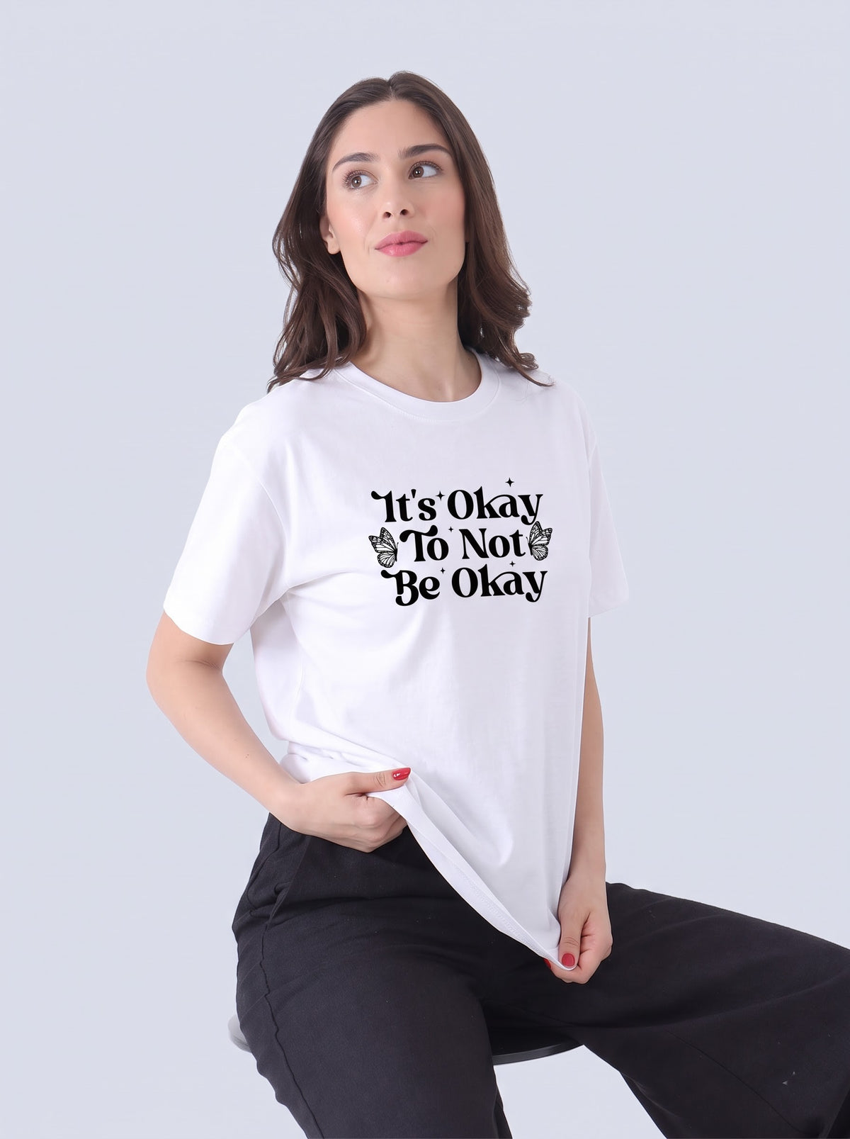 Women Relax Fit cotton  Crew T-Shirt