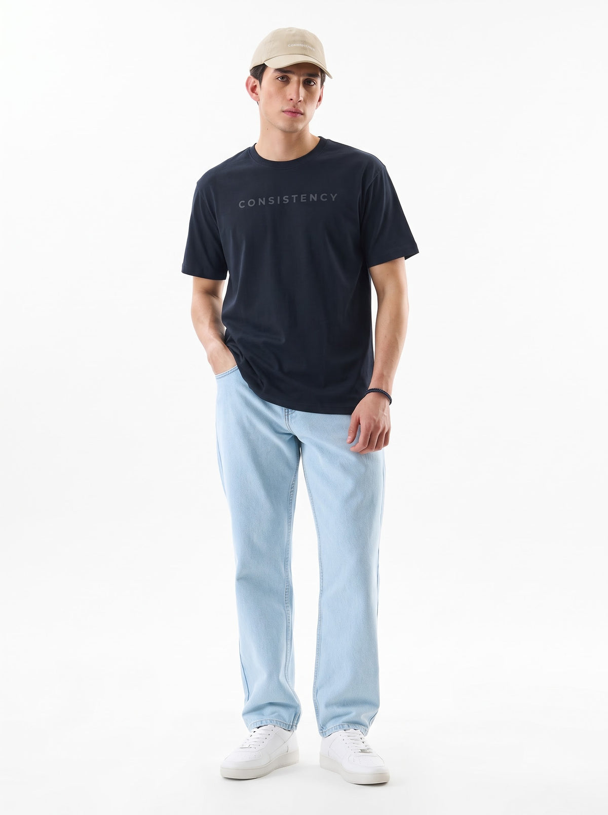 Consistency Minimalist Fitness T-Shirt - Navy