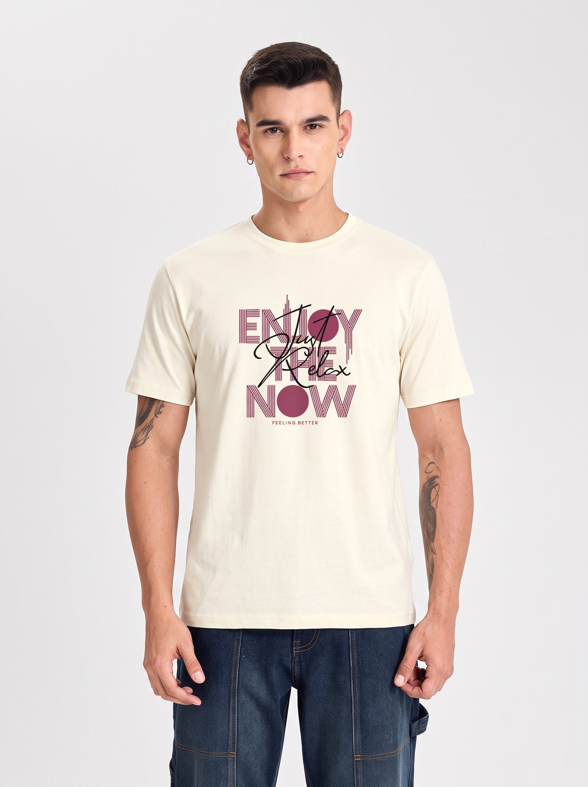 Enjoy The Now 100% Pure Cotton Graphic T-Shirt