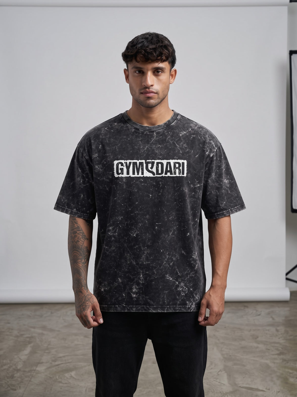 Men Acid Washed Oversized Tee
