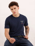 Grind & Lift Navy Fitness T-Shirt