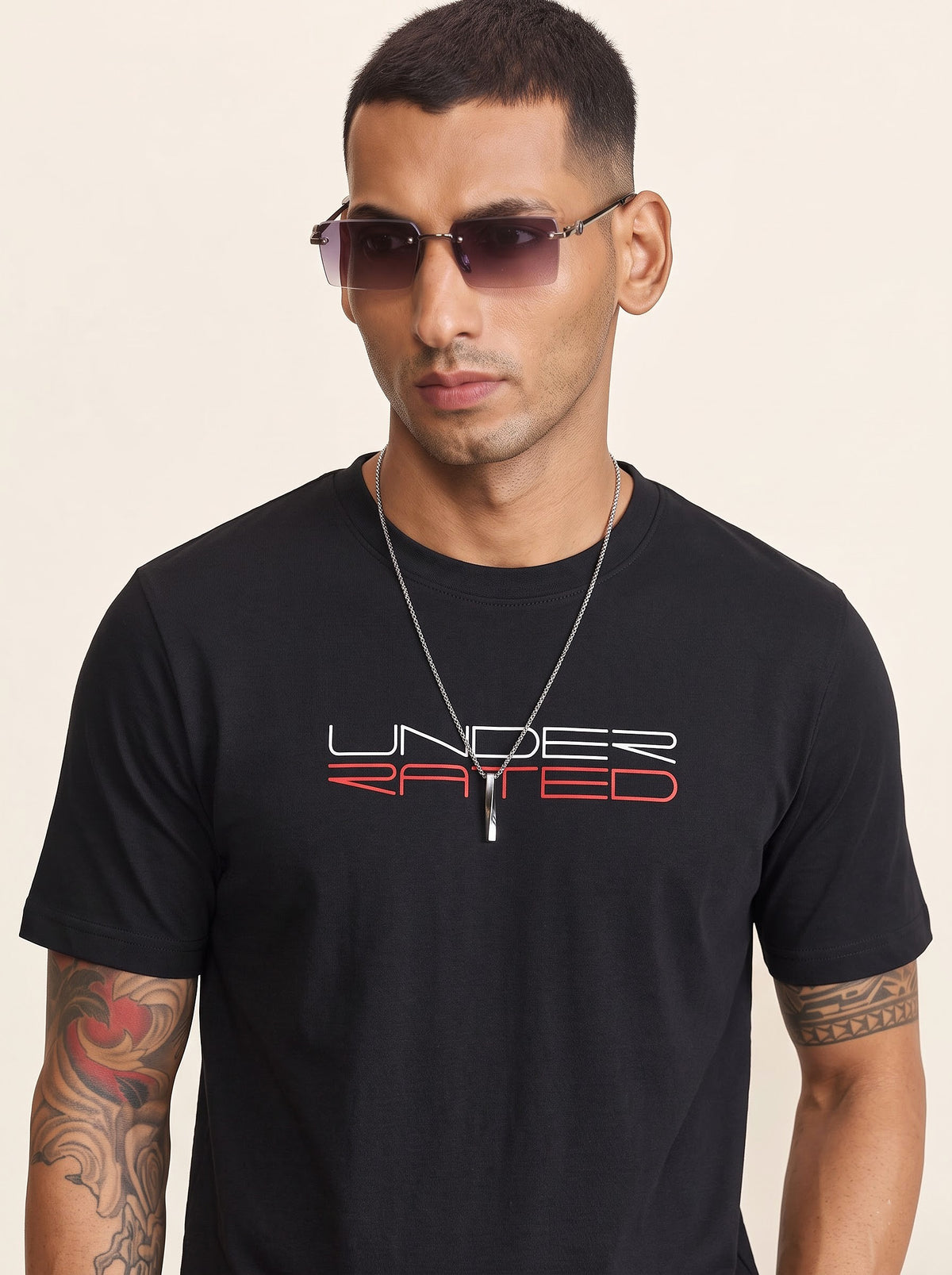 Under Rated Men Standard Crew T-Shirt