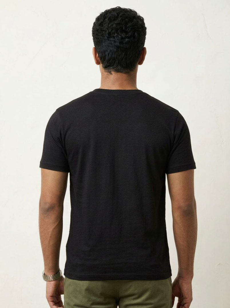 Men black Classic Crew T-Shirt