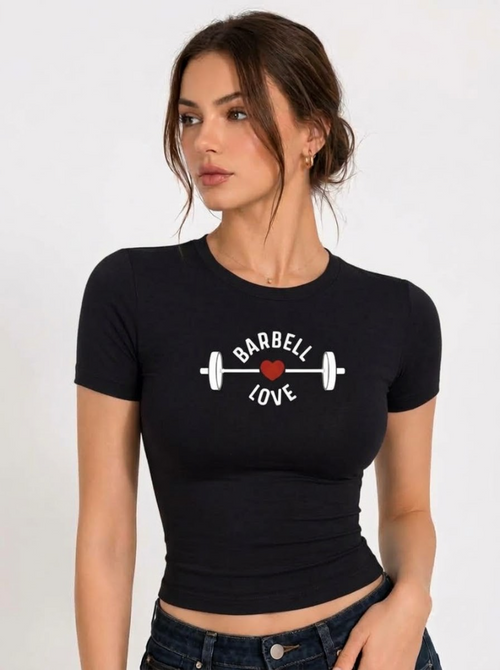 Baby Tee for gym girl