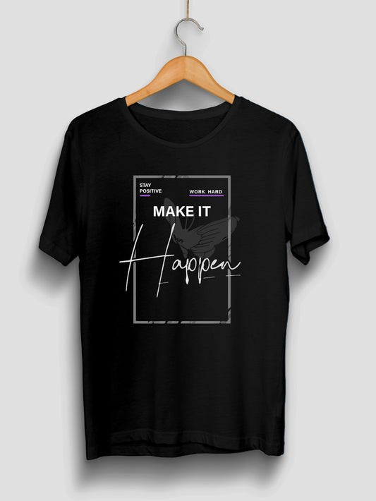 Men black Classic Crew T-Shirt