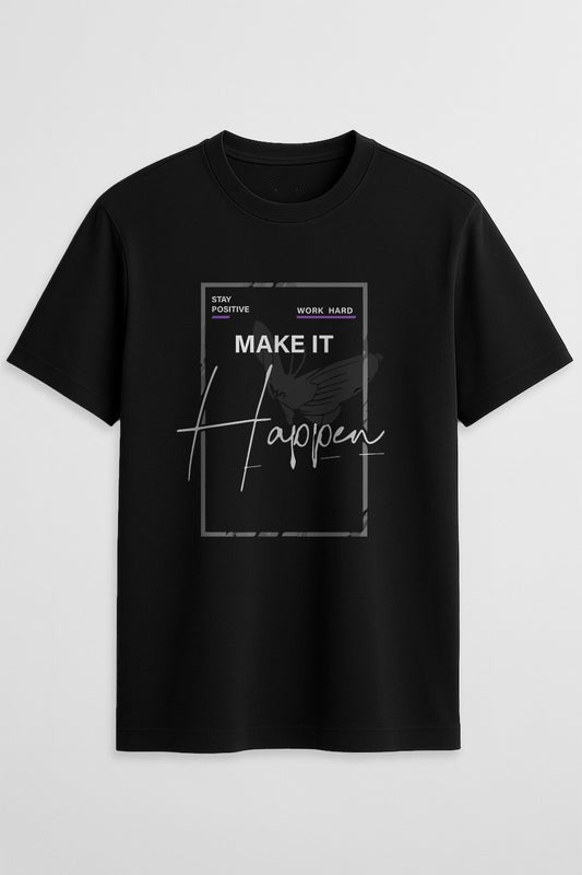 Men black Classic Crew T-Shirt