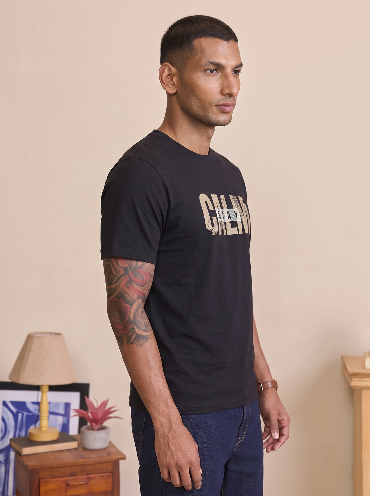 Stay Calm Men Classic Crew T-Shirt